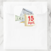 Sticker Carré 15 avril - (Sac)