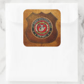 Sticker Carré 15e unité expéditionnaire maritime (15e UEM) [3D] (Sac)