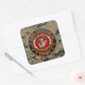 Sticker Carré 15e unité expéditionnaire maritime (15e UEM) [3D] (Enveloppe)