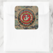 Sticker Carré 15e unité expéditionnaire maritime (15e UEM) [3D] (Sac)