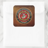 Sticker Carré 15e unité expéditionnaire maritime (15e UEM) [3D] (Sac)