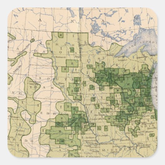 Sticker Carré 160 Rye/mile² (Devant)