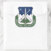 Sticker Carré 172e Régiment d'infanterie - Ascend À La Victoire (Sac)