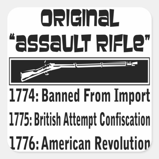 Sticker Carré 1774 Le Fusil D'Assaut Original (Devant)