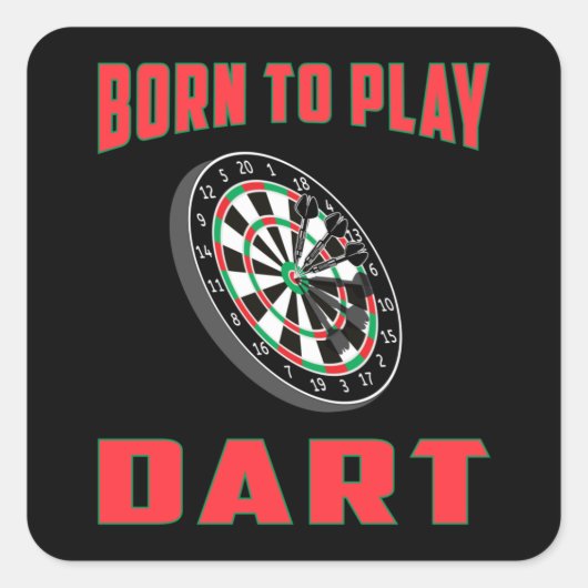 Sticker Carré 180 fléchettes fléchettes fléchettes fléchettes en (Devant)