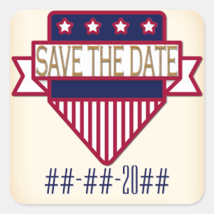 Sticker Carré 1904 Bully Pulpit (Collection de Mariages)