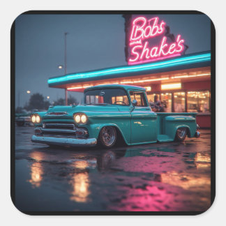 Sticker Carré 1958 Chevrolet 3100 Apachee