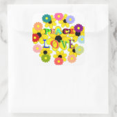 Sticker Carré 1960, Paix et Amour (Sac)