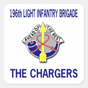 Sticker Carré 196e BRIGADE D'INFANTERIE DE LUMIÈRE