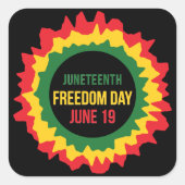 Sticker Carré 19 juin Libération de la Liberté (Devant)