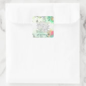 Sticker Carré 1 Corinthiens 13: 4-7 (Sac)