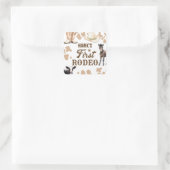 Sticker Carré 1er Rodeo Birthday Boy Western (Sac)