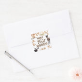 Sticker Carré 1er Rodeo Birthday Boy Western (Enveloppe)