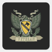 Sticker Carré 1re division de cavalerie Vétéran de la 1re CAV (Devant)