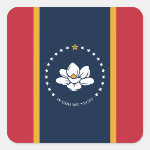 Sticker Carré 2020 Nouveau Mississippi En Dieu Nous Faisons Conf