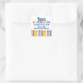 Sticker Carré 2023 Jardin d'enfants Graduation sur mesure École  (Sac)
