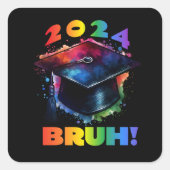 Sticker Carré 2024 Bruh ! (Devant)