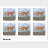 Sticker Carré 21e siècle Fox 2006 (Feuille)