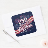 Sticker Carré 250 years of freedom  (Enveloppe)