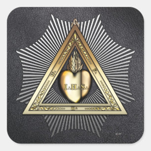 Sticker Carré 26e degré : Ami et Frère Éternel