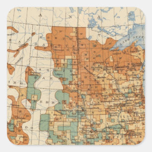 Sticker Carré 28 Augmentation de 1890 à 1900