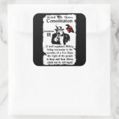 Sticker Carré 2e amendement (Sac)