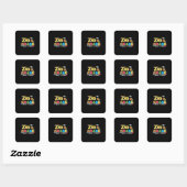 Sticker Carré 2e Grade Teacher 2e Grade Here I Come (Feuille)