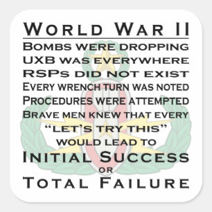 Sticker Carré 2ème guerre mondiale maîtres EOD