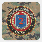 Sticker Carré 2nd MSOB [3D] (Devant)