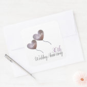 Sticker Carré 30e anniversaire de la mariage perle ballons cardi (Enveloppe)