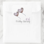 Sticker Carré 30e anniversaire de la mariage perle ballons cardi (Sac)