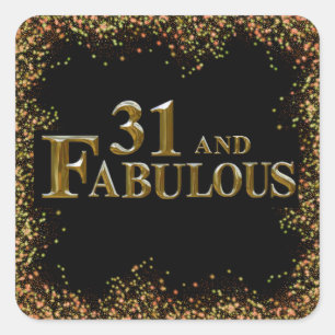 Sticker Carré 31e Anniversaire