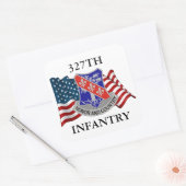 STICKER CARRÉ 327E BÂTIMENTS D'INFANTERIE (Enveloppe)