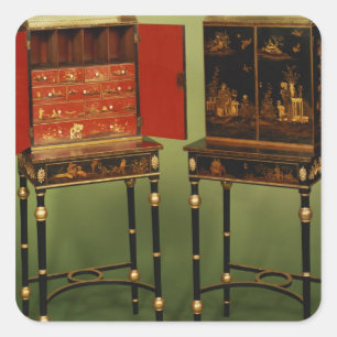 Sticker Carré 32:Deux armoires chinoiserie, c.1770