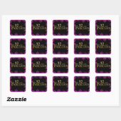 Sticker Carré 32e anniversaire (Feuille)