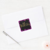 Sticker Carré 32e anniversaire (Enveloppe)