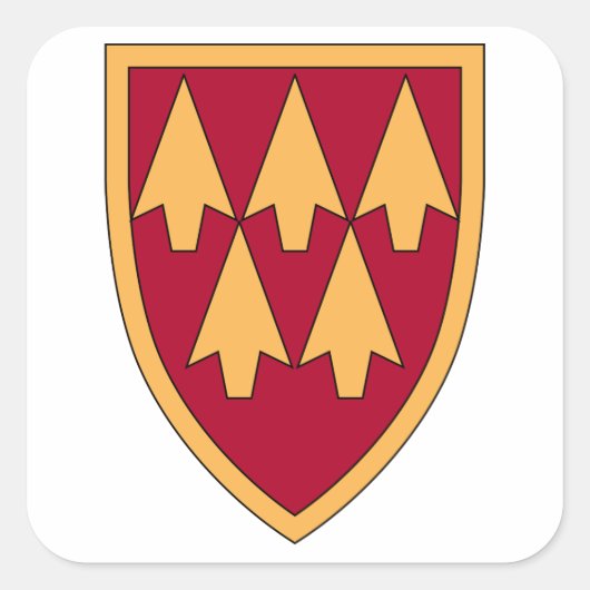 Sticker Carré 32e Commandement de la défense aérienne et antimis (Devant)