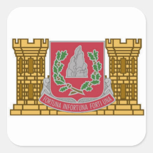 STICKER CARRÉ 37E BATTALIONS D'INGÉNIEURS