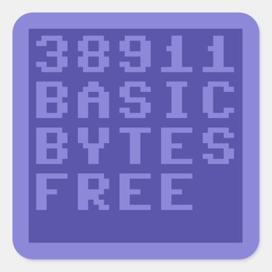 Sticker Carré 38911 OCTETS DE BASE GRATUITS (Commodore 64) (Devant)
