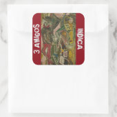 STICKER CARRÉ 3 AMIGOS INDICA (Sac)