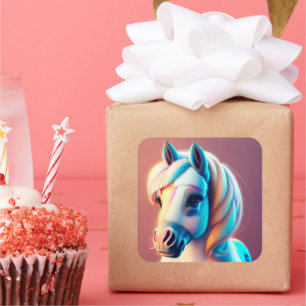 Sticker Carré 3D Spirit Pony 3