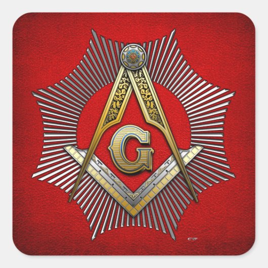 Sticker Carré 3e degré : Maître Mason (Devant)