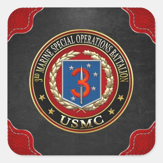 Sticker Carré 3e MSOB [3D] (Devant)