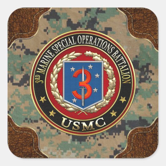 Sticker Carré 3e MSOB [3D] (Devant)