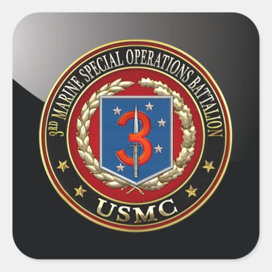 Sticker Carré 3e MSOB [3D] (Devant)