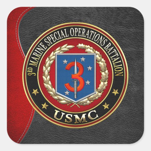 Sticker Carré 3e MSOB [3D] (Devant)