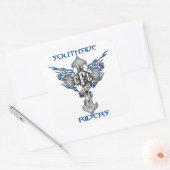 Sticker Carré 3x3 blanc (Enveloppe)