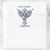 Sticker Carré 3x3 blanc (Sac)