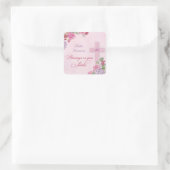 Sticker Carré 40e anniversaire de la vie religieuse Nonne cathol (Sac)