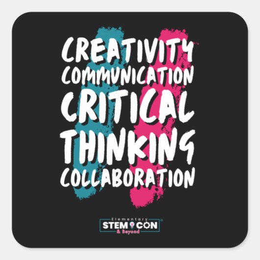 Sticker Carré 4 C de STEM (Devant)